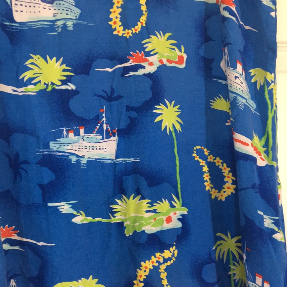 VINTAGE Hawaiian Tank Top Large - Picture 3 of 6